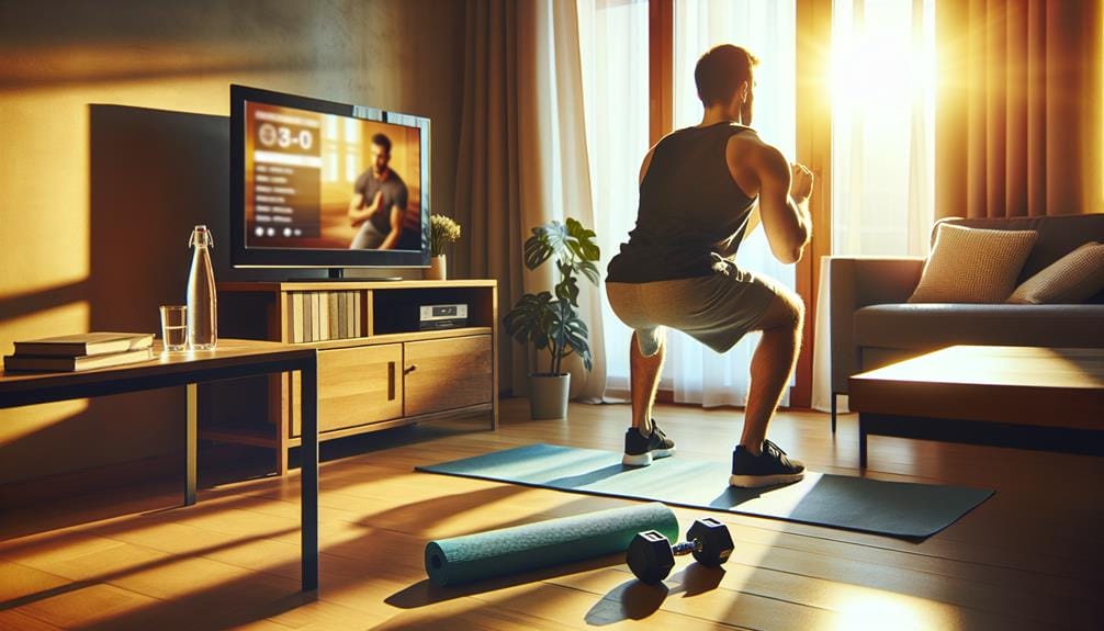 exercise while watching television