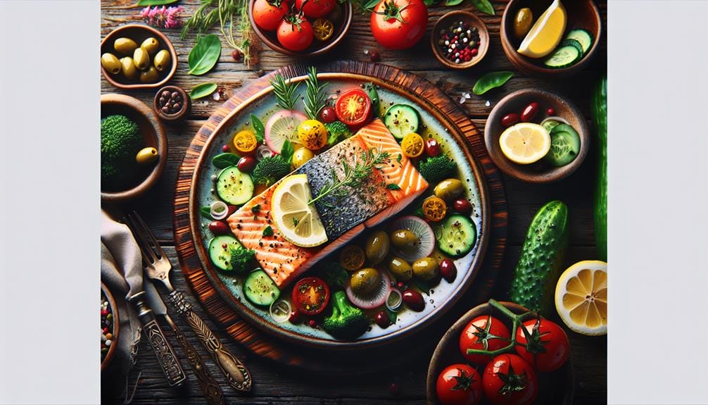 mediterranean inspired salmon dish