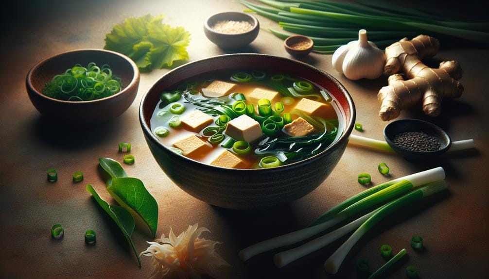 miso soup with tofu