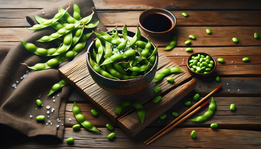 steamed soybean snack pods