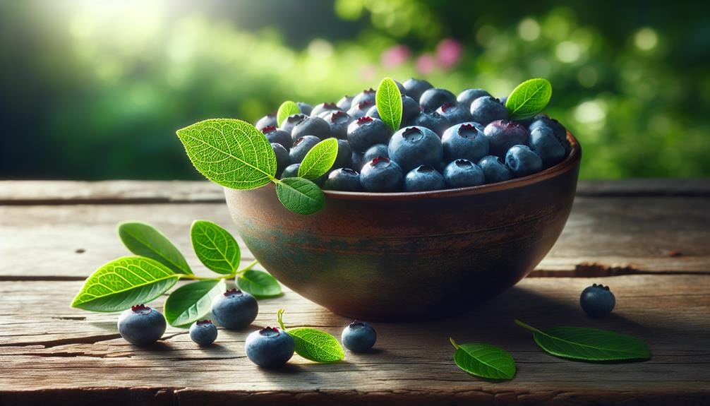 sweet summer blueberries picking