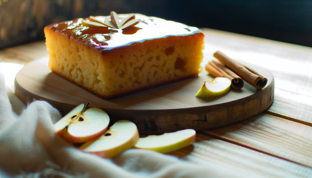 delicious apple maple dessert