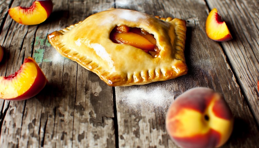 peach filled air fryer pastries